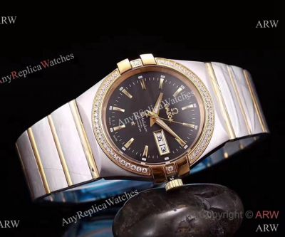 Swisss Constellation 38 mm Day-Date Watch by Replica Omega